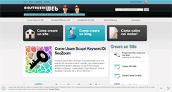 Desktop Screenshot of costruireweb.it